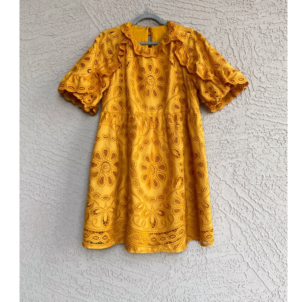 Sezane Eyelet Mini Dress - Picture 2 of 13